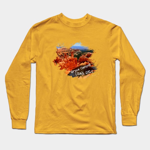 Bryce Canyon. Utah, USA Long Sleeve T-Shirt by hveyart